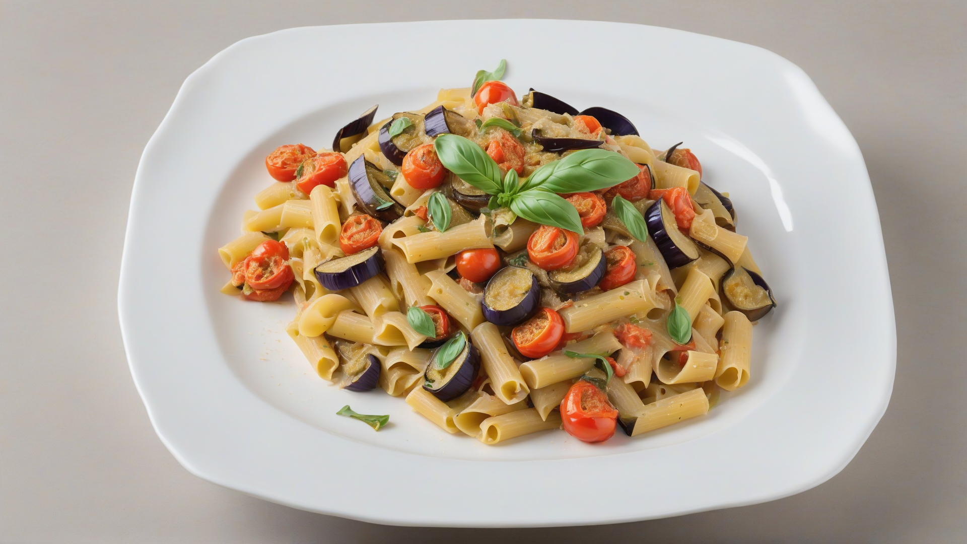 pasta con le melanzane alla siciliana